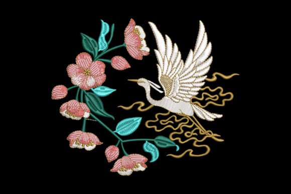 Cranes and Blossoms