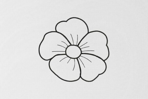 Flower Line Art